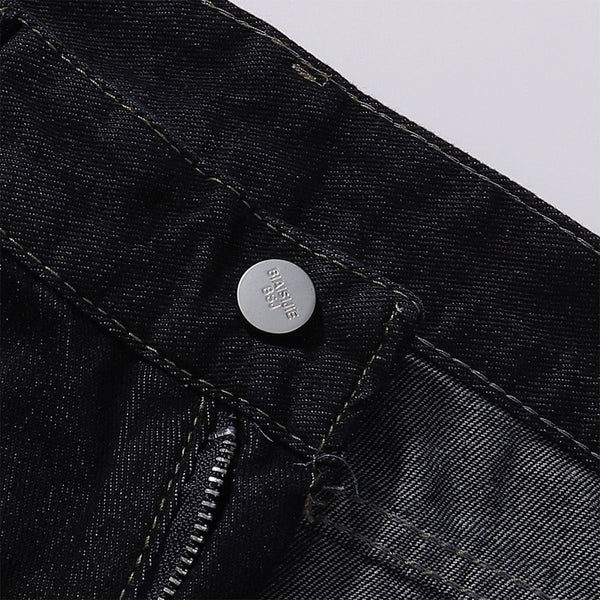 Celestial Star Embroidery Faded Wide Leg Jeans