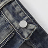 Distressed Patched Star Detail Jeans