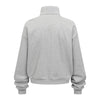 Oversized Zip High Neck Sweatshirt
