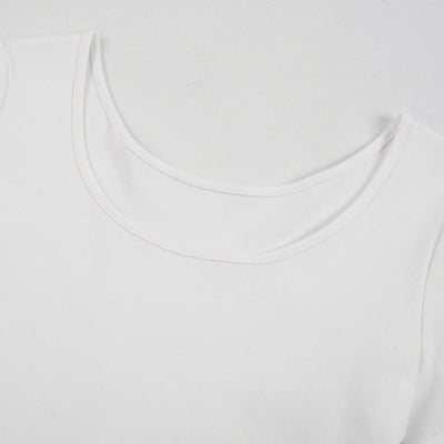 Women's Solid-Color Boat-Neck Cotton T-Shirt 6.3oz