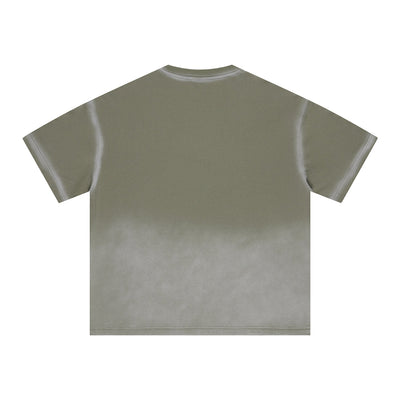 Bold Gradient Fade Oversized Design T-Shirt