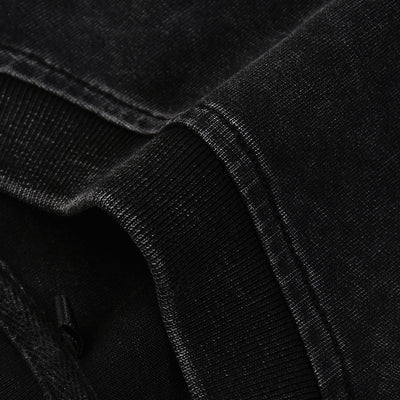 Stone-Washed Raw-Edge T-Shirt 275gsm