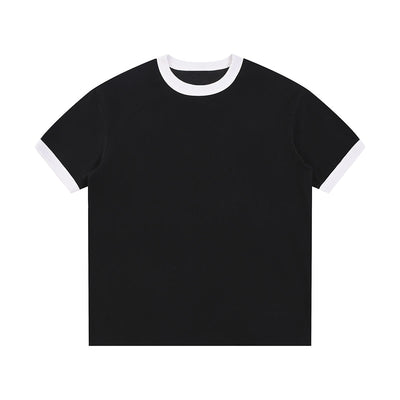 Crew Neck Boxy Fit Ringer Tee 6.6oz