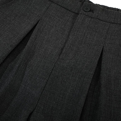 Vintage Draped Pleated Bermuda Shorts