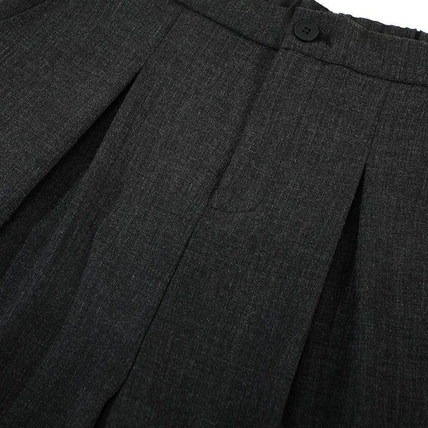 Vintage Draped Pleated Bermuda Shorts