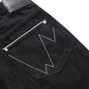 Street Deconstructed Embroidered Slim Flare Jeans