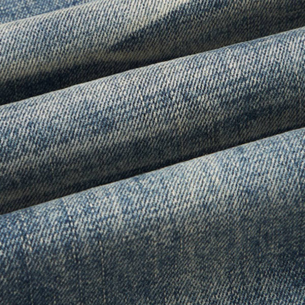 Wash Vintage Whiskered Fluid Flow Wide Leg Denim Jeans