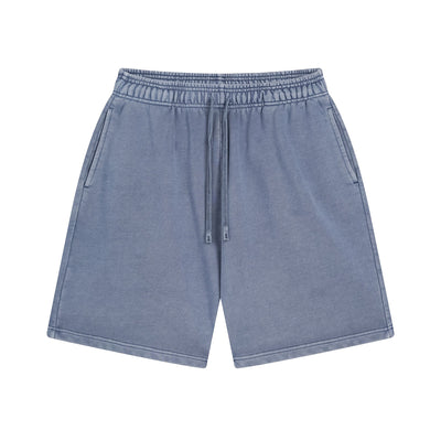 Stone Wash Thick Cotton Shorts