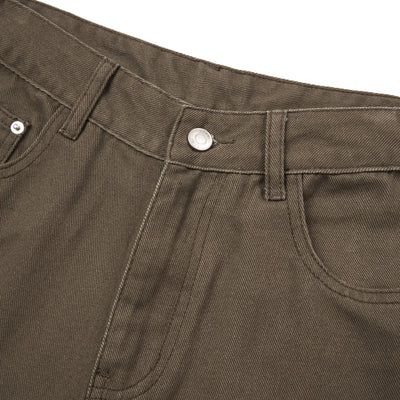 Retro Washed Baggy Straight-Leg Bermuda Shorts