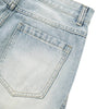 Vintage Washed Curved Loose Wide-Leg Jeans