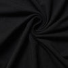 Women's Black Slim-Fit Stretch Crew Neck Short  Sleeve Tee
