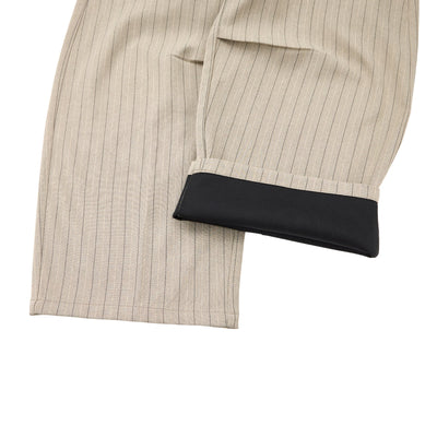 Vintage Pinstripe Baggy Wide-Leg Trousers
