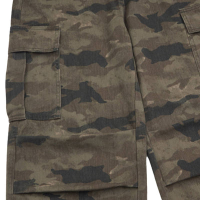 Vintage Camo Heavy Wash Relaxed Cargo Pants