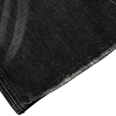 Gradient Cat Whisker Heavy-Wash Baggy Wide-Leg Jeans