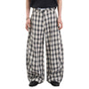 American Vintage Checkered Wide Leg Relaxed Pants