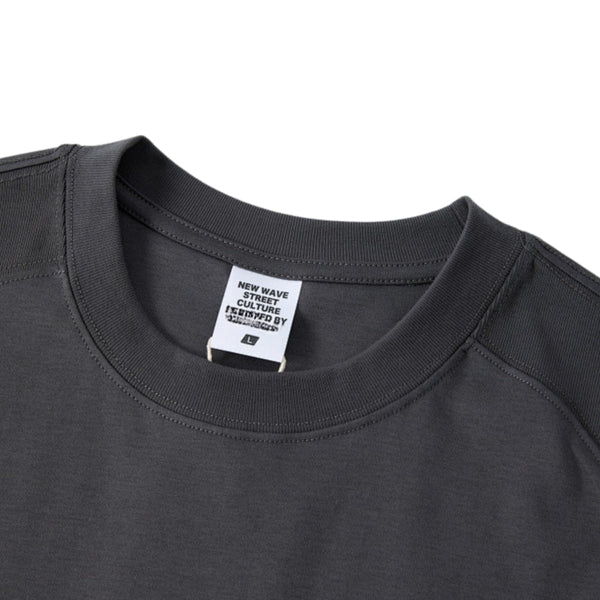 Panelled Back Seam Sleeveless T-Shirt