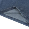 Vintage Washed Denim Zip Polo Shirt