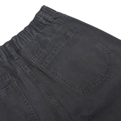 Washed Vintage Distressed High Waist Relaxed Wide Leg Draped Pants