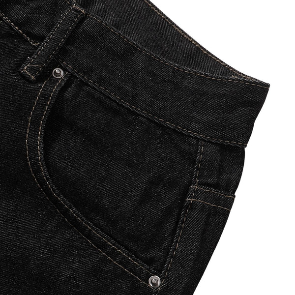 Vintage Black Straight Leg Jeans