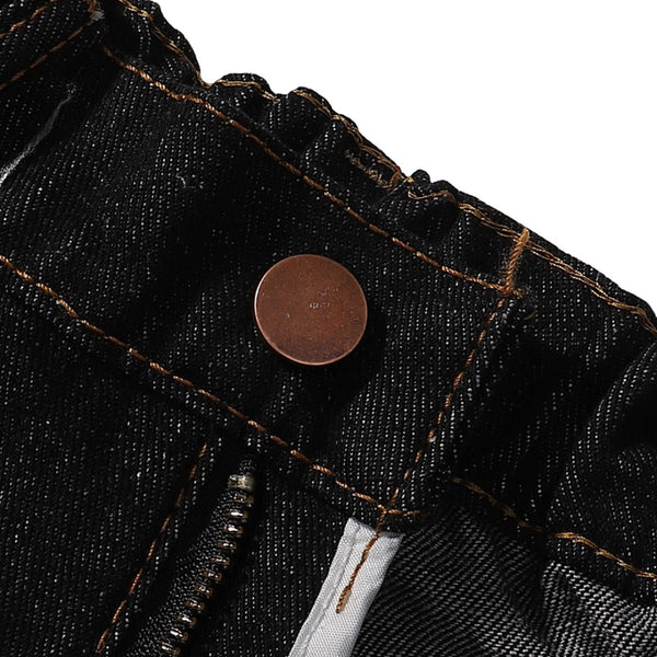 Raw Wash Wide Straight Denim Jeans