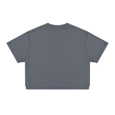 275G Heavyweight Cotton Coverstitch Cropped Tee