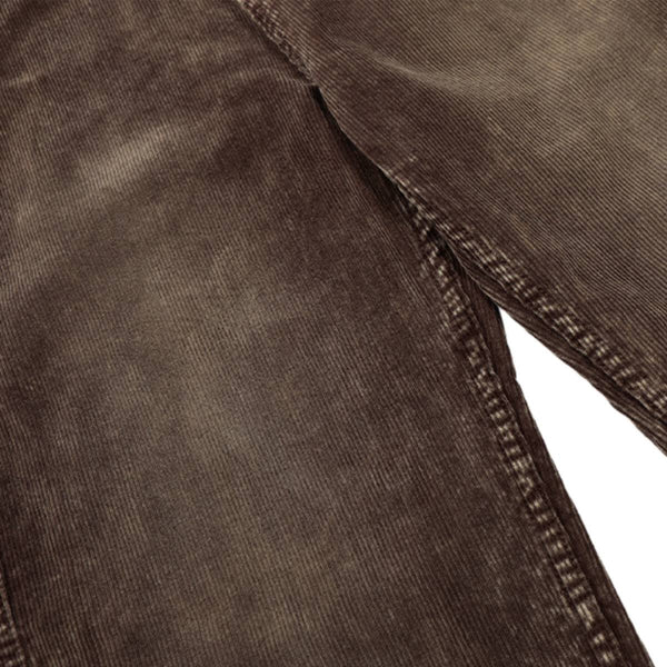 Retro Washed Corduroy Baggy Straight-Leg Pants