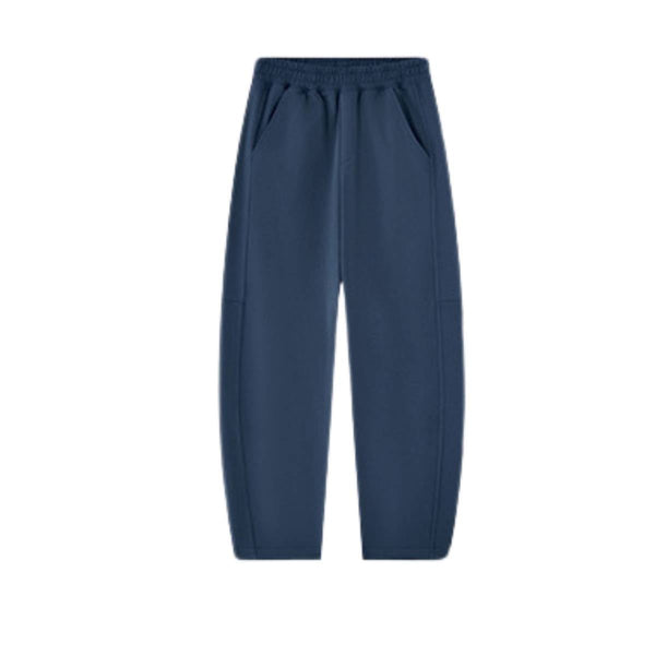 Boxy Curved Fit Elastic Waist Sweatpants