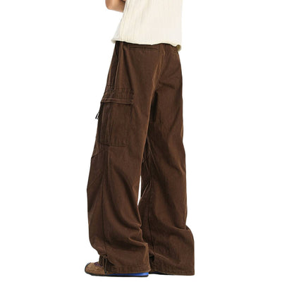 Multi-Pocket Utility Relaxed Workwear Pants