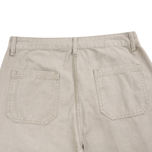Minimal Washed Solid Wide Leg Barrel Pants