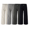 Vintage Washed High-Waist Relaxed Straight Wide-Leg Trousers