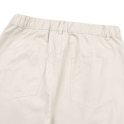 Vintage Washed Curved Panel Barrel-Leg Pants