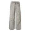 Vintage Washed Workwear Wide-Leg Relaxed Cargo Pants
