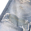 West Coast Double Waist Denim Texture Wide Leg Pants