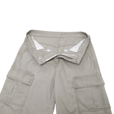 Vintage Washed Distressed Multi-Pocket Cargo Shorts