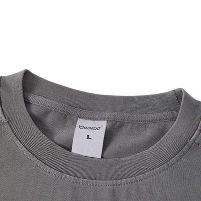 Heavyweight Vintage Fade Raw Edge Boxy Tee