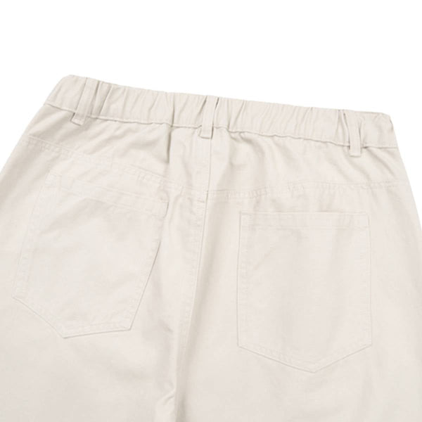 Relaxed Pleated Wide Leg Trousers