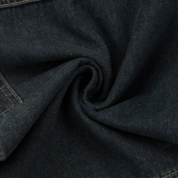 Washed Structured Heavy-Duty Straight-Leg Carpenter Jeans