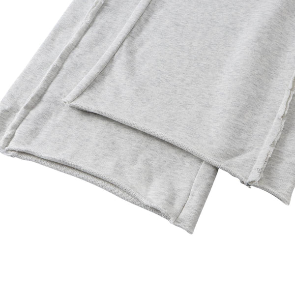 Relaxed Raw Hem Puddle Pants