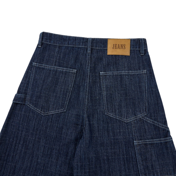 Vintage Slub Carpenter Baggy Denim Pants
