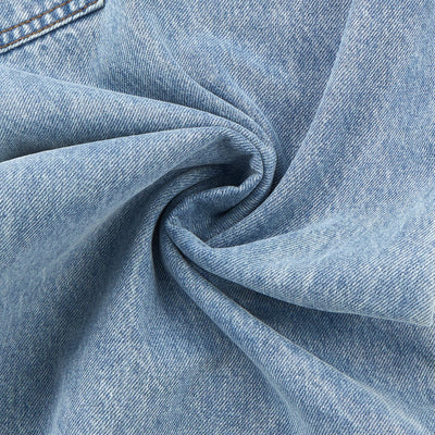 Zipped Panelled Streetwear Baggy Straight-Leg Jeans