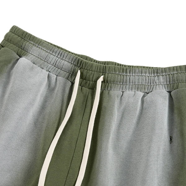 Distressed Spray Dyed Heavyweight Terry Sweat Shorts