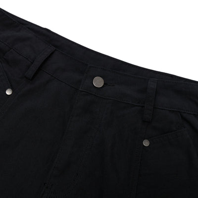 Rivet Detail Baggy Bermuda Cargo Streetwear Denim Pants Shorts