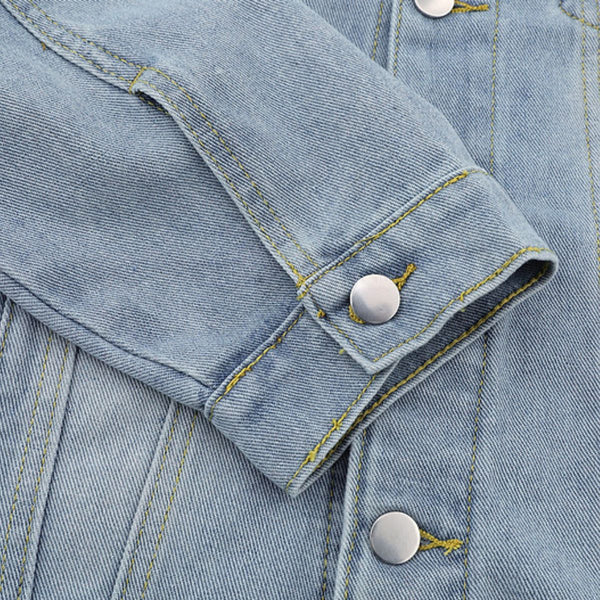 Unisex Retro Street Washed Vintage Denim Jacket