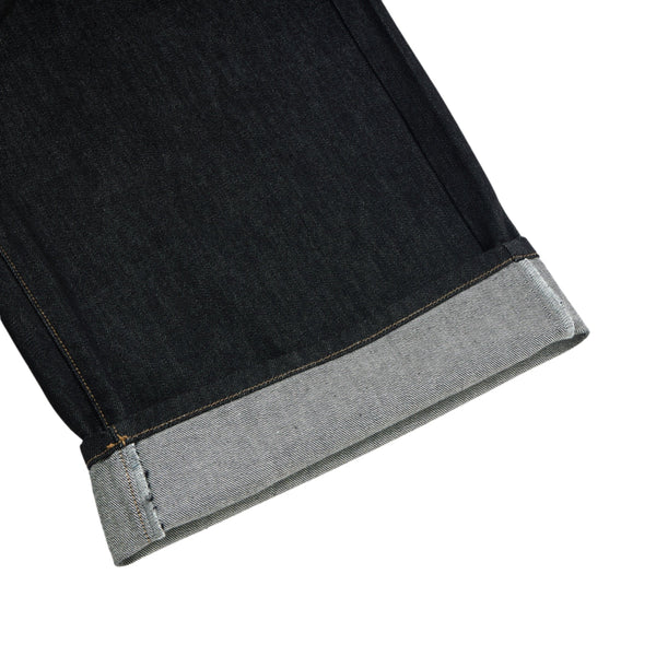 Raw Loose Straight-Leg Bermuda Washed Denim Shorts