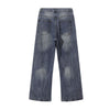 Vintage Whiskered Straight Leg Jeans