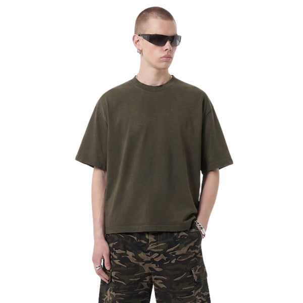 Oversized Boxy Fit Gradient Washed Heavy Cotton T-Shirt