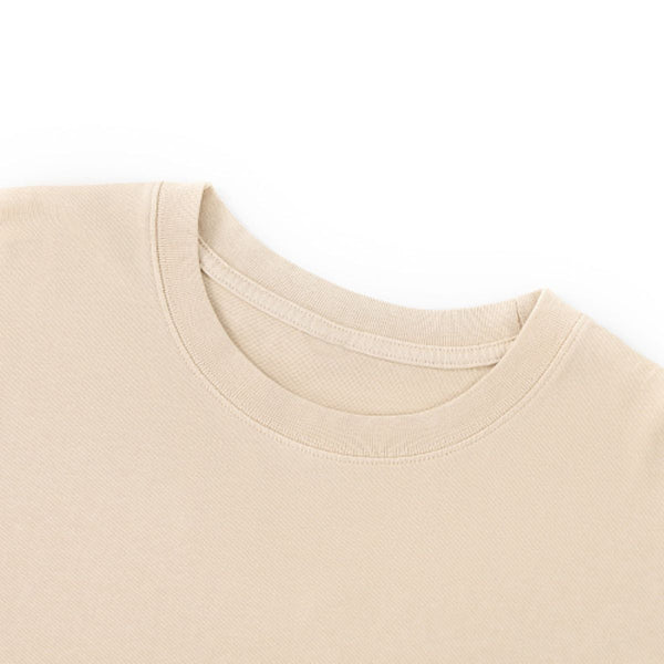 Snowflake Washed Raw Edge Boxy Cropped Tee