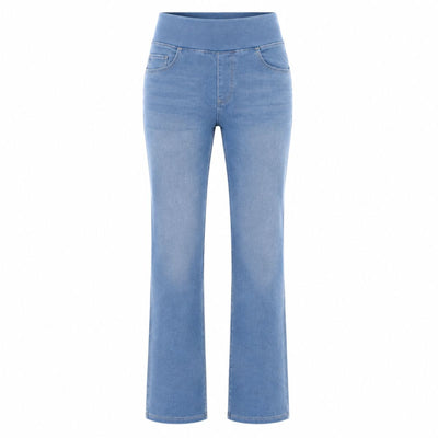 Vintage Washed High Waist Straight Leg Jeans