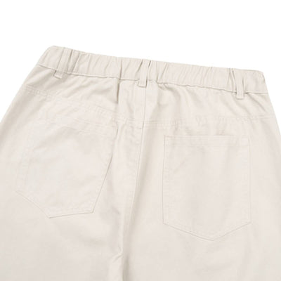High Waist Structured Seam Relaxed Draped Wide Leg Pants