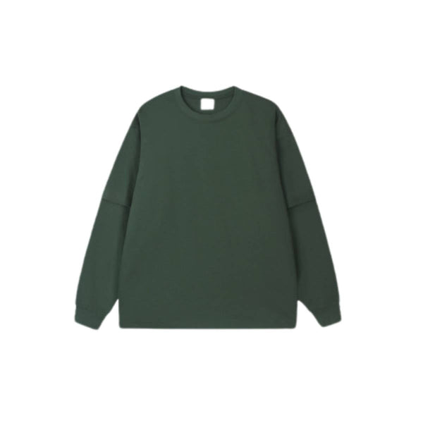 Streetwear Loose Fit Double-Layer Long-Sleeve Tee
